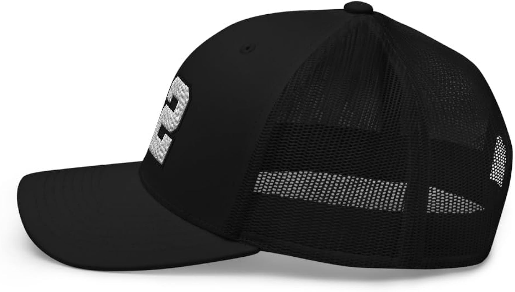 RIVEMUG Team Number 12 Embroidered Trucker Hat Curved Bill Mid